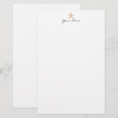 Papeterie Étoiles de mer (Devant / Derrière)