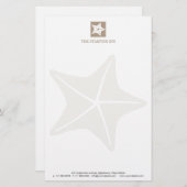 Papeterie Étoiles de mer sur la plage (Devant / Derrière)