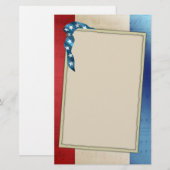 Papeterie Étoiles et rayures patriotiques (Devant / Derrière)