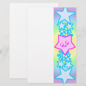 PAPETERIE ÉTOILES KAWAII EXPLOSION AMUSANTE (Devant / Derrière)