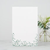 Papeterie Eucalyptus aquarelle (Debout devant)