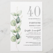 Papeterie Eucalyptus Foliage 40ème anniversaire (Devant)