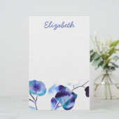 Papeterie Eucalyptus gomme Feuille aquarelle art (Debout devant)