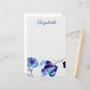 Papeterie Eucalyptus gomme Feuille aquarelle art