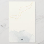 Papeterie Eucalyptus Moderne Icon Mariage Itinéraire Program (Dos)