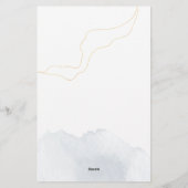 Papeterie Eucalyptus Moderne Icon Mariage Itinéraire Program (Dos)