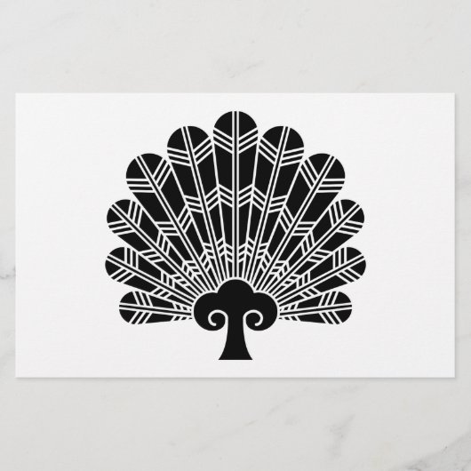 Papeterie Éventail de plumes de faucon (Devant)