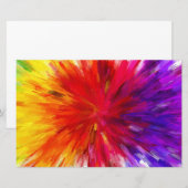Papeterie Explosion de couleur (Devant / Derrière)