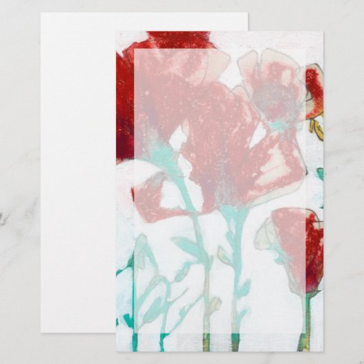 Papeterie Expression de fleurs II (Devant / Derrière)