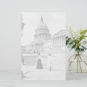Papeterie Extérieur du bâtiment de capitol avec des femmes (Debout devant)