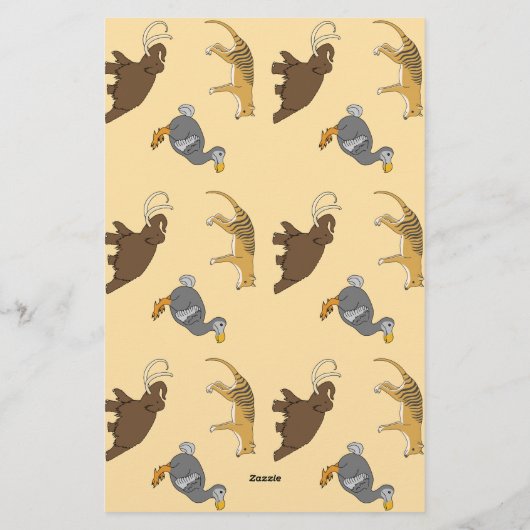 Papeterie Extinct Animals  (Dos)