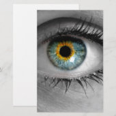 Papeterie Eye recherche la macro de concept du visualiseur (Devant / Derrière)