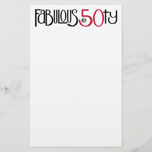 Papeterie Fabulous à 50 red Stationery (Devant)