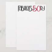 Papeterie Fabulous à 50 red Stationery (Devant / Derrière)