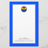 Papeterie Face souriante arc-en-ciel (Devant)