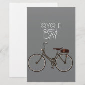 Papeterie Faire du vélo tous les jours. (Devant / Derrière)