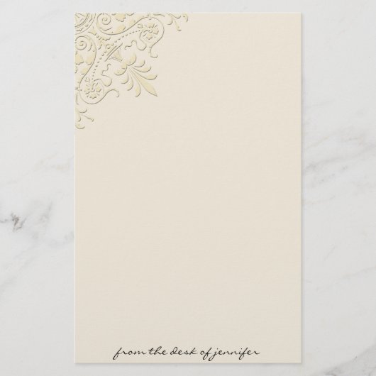 Papeterie faisante le coin victorienne de motif (Devant)