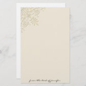 Papeterie faisante le coin victorienne de motif (Devant / Derrière)