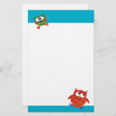 Papeterie faite sur commande, papier à lettres, (Devant / Derrière)