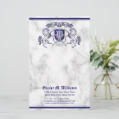 Papeterie Faites votre propre manteau du bouclier argenté de (Debout devant)