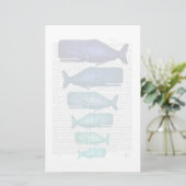 Papeterie Famille de baleines bleues (Debout devant)