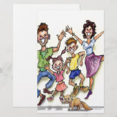 Papeterie Famille heureuse (Devant / Derrière)
