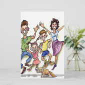 Papeterie Famille heureuse (Debout devant)