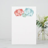 Papeterie Family Of Elephant Papa et bébé (Debout devant)