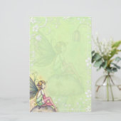 Papeterie fantaisie de fée de fleurs mignonne (Debout devant)