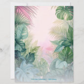 Papeterie fantaisie tropicale recto-verso (Devant)