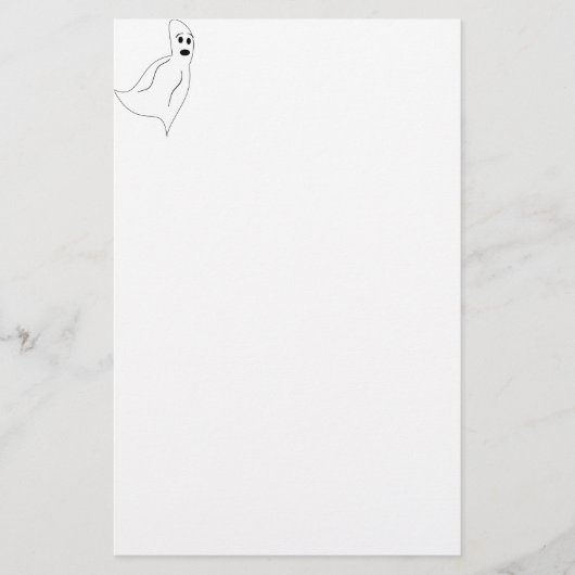 Papeterie Fantôme de dessin blanc (Devant)