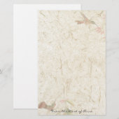 Papeterie Faune d'oiseaux de colibri de papier fait main de (Devant / Derrière)