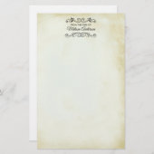 Papeterie Faux Vintage Parchment style occidental (Devant / Derrière)