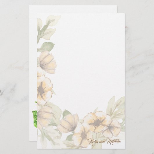 Papeterie Faveur mariage (Devant / Derrière)