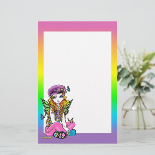 Papeterie féerique d'art d'arc-en-ciel (Debout devant)