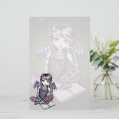 Papeterie féerique d'art de fille d'école d'Emo de (Debout devant)