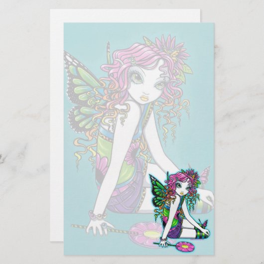 Papeterie féerique d'art de sucrerie "en cristal" (Devant / Derrière)