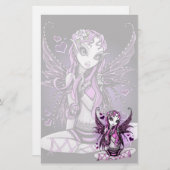 Papeterie féerique d'art de Valentine de ruban (Devant / Derrière)