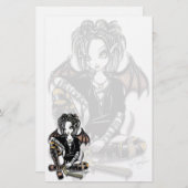 Papeterie féerique d'art d'encens gothique de (Devant / Derrière)