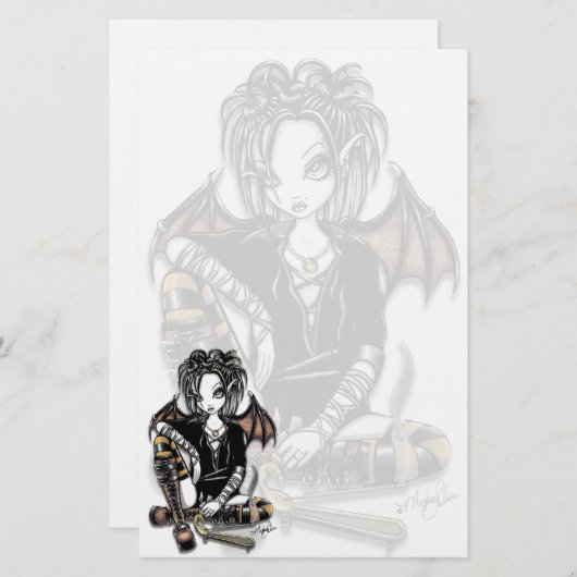 Papeterie féerique d'art d'encens gothique de (Devant / Derrière)