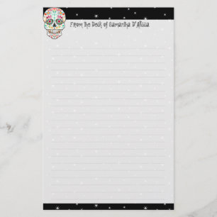 Papeterie Feliz Muertos - Papier à crâne à sucre personna