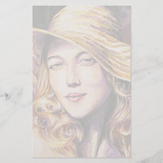 Papeterie Femme avec casquette (Devant)