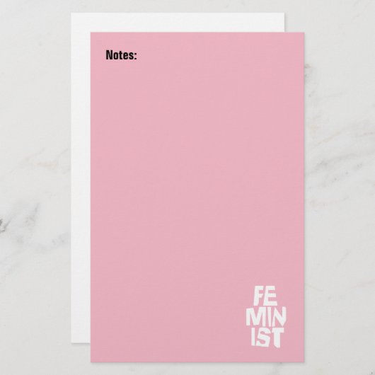 Papeterie Femme égale imitation de fille féminine féministe (Devant / Derrière)