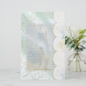 Papeterie Femme Robe Bleue Vélo D'Équitation Faux Dentelle L (Debout devant)