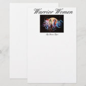 Papeterie Femmes de guerrier stationnaires (Devant / Derrière)