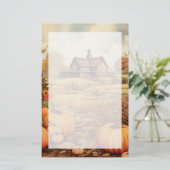 Papeterie Ferme citrouille automne récolte Thanksgiving (Debout devant)