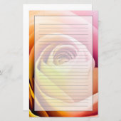 Papeterie Fermeture des pétales Roses colorés (Devant / Derrière)