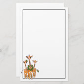 Papeterie Festive Giraffes saint couronne (Devant / Derrière)