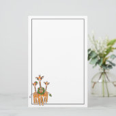 Papeterie Festive Giraffes saint couronne (Debout devant)