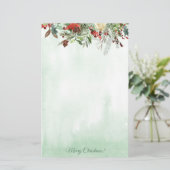 Papeterie Fête À feuillage persistant Floral Berry (Debout devant)
